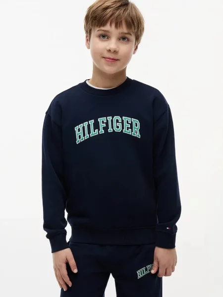 Tommy Hilfiger dukserica za djecu od pamuka plava