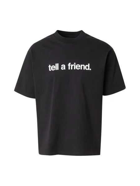 VANS Tricou Tell A Friend negru alb