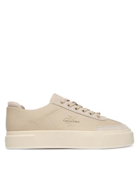Сникърси Calvin Klein Basket Cups Lup Wt Lth Su бежов