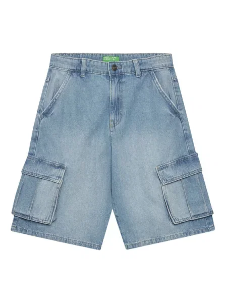 United Colors Of Benetton Szorty jeansowe niebieski
