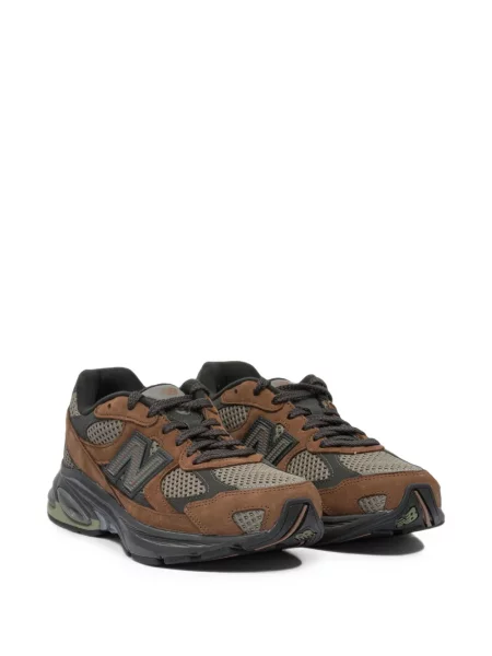 Sneakerși New Balance plasă maro