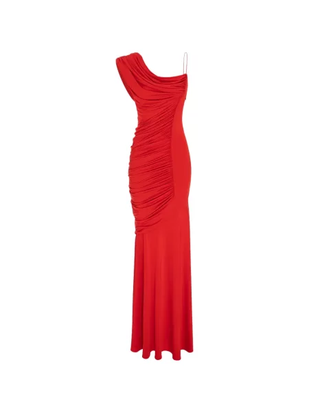 Rochie maxi V:pm Atelier cu volane roșu