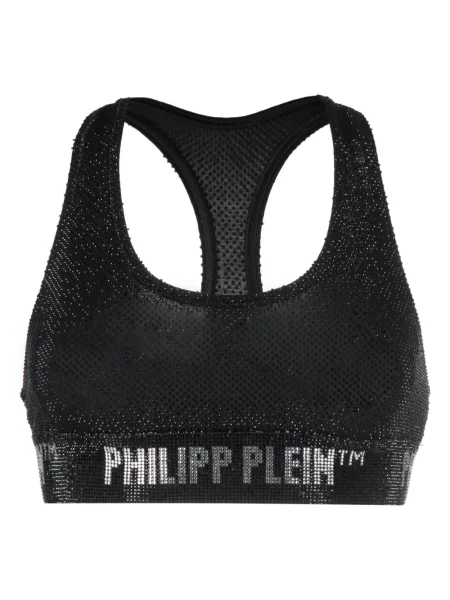 Sutien Philipp Plein de cristal negru