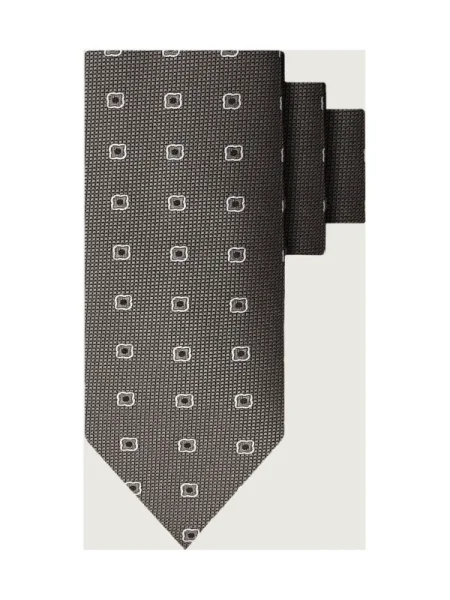 BOSS BLACK De mătase cravată H-TIE negru