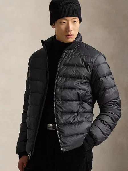 Polo Ralph Lauren geacă petrecută pentru bărbați negru