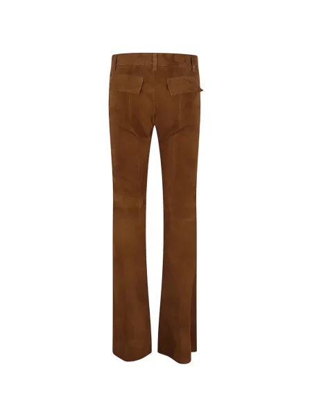 Pantaloni Stouls din piele de căprioară maro