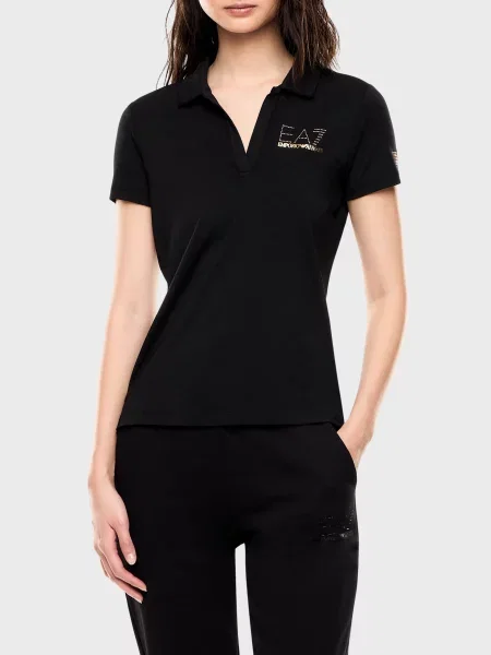 Поло Ea7 Emporio Armani чорне