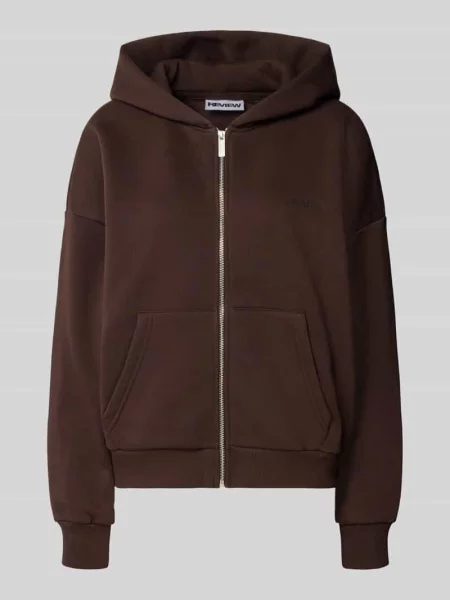 Bluza rozpinana o kroju relaxed fit z mieszanki bawełny z detalem z logo Review