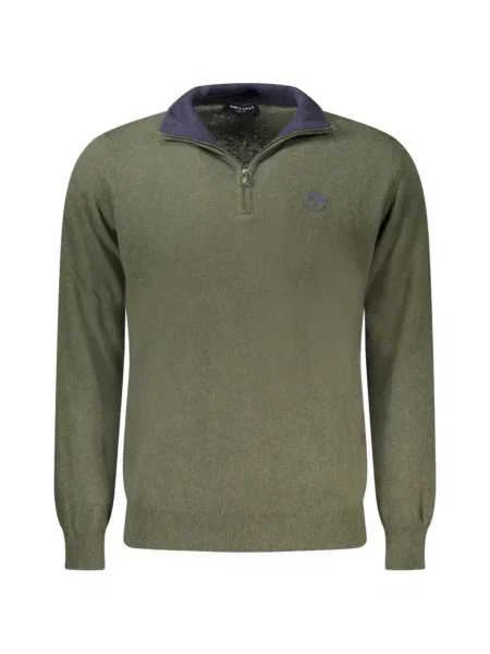 Pulover North Sails cu broderie verde