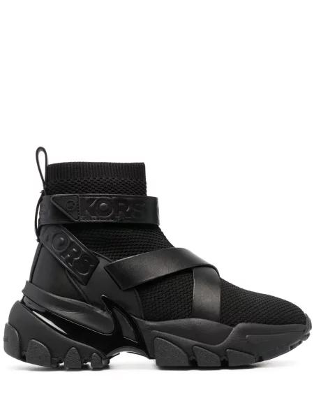 Sneakerși Michael Michael Kors tricotate cu imagine negru