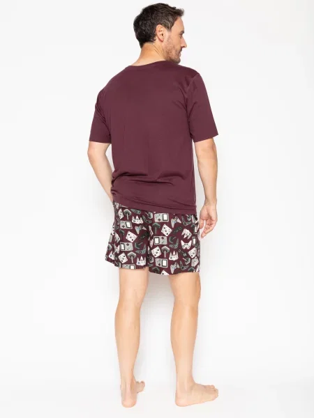 Пижама Cyberjammies из модала бордовая