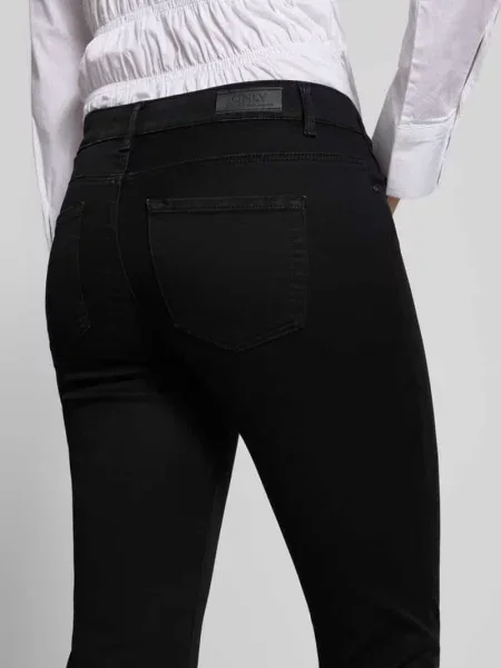 Jeansy regular bootcut z mieszanka bawełny model REESE' Only czarne
