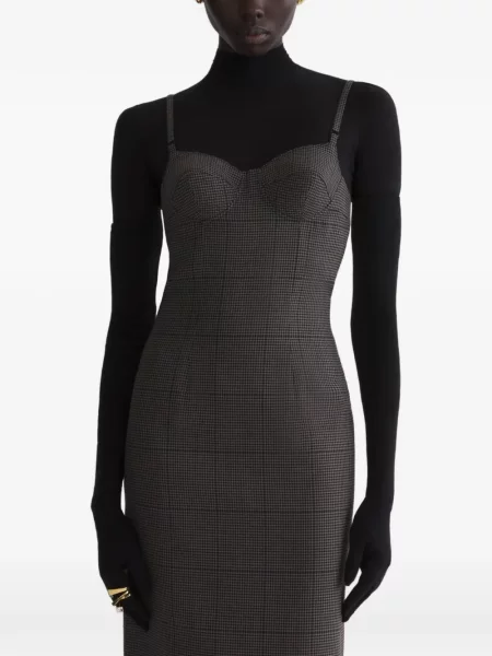 Rochie midi Mugler gri