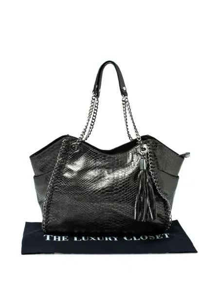 Geantă cu mânere cu lanț Michael Michael Kors cu imagine bej