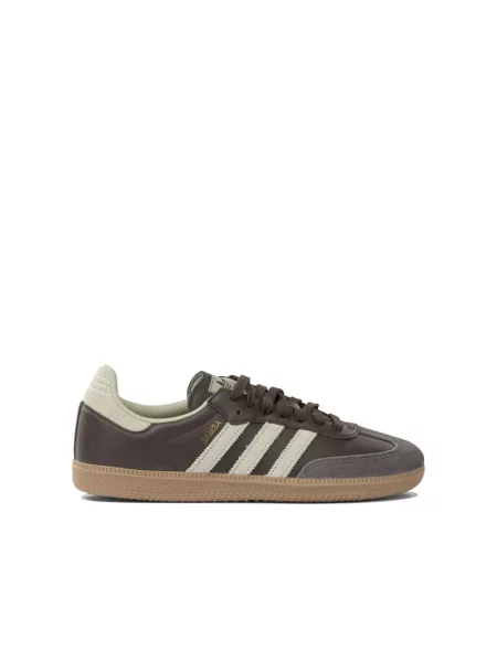 Sneakersy Adidas Originals skórzane brązowe