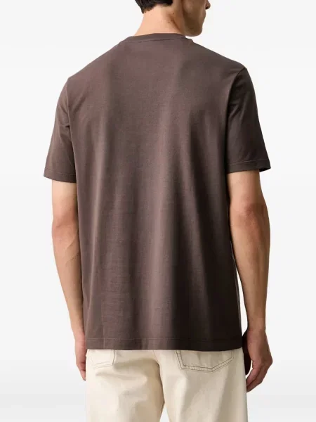 Tricou Paul & Shark cu broderie maro