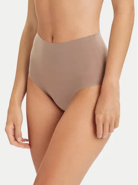 Chantelle Figi klasyczne z wysokim stanem Soft Stretch brązowy