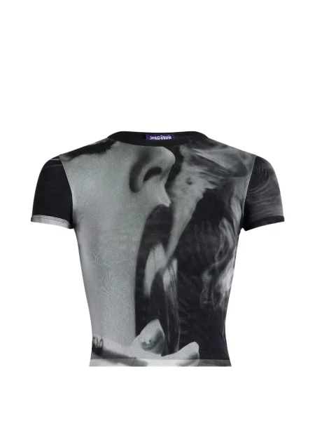 Tricou Jean Paul Gaultier cu imagine negru