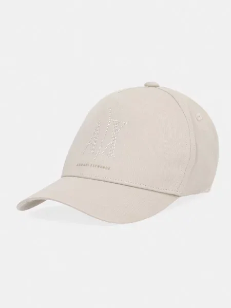 Armani Exchange baseballová čepice béžová