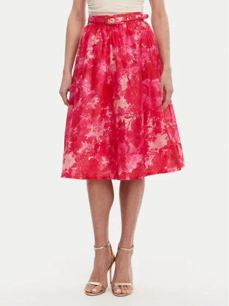 Fracomina Fustă trapez Flare Fit roz