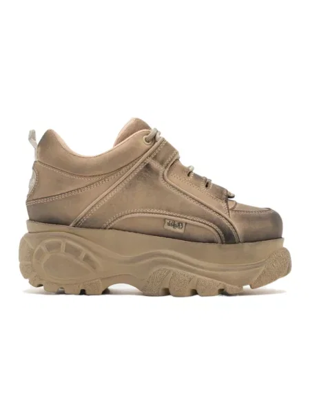 Sneakersy Buffalo zamszowe beżowe