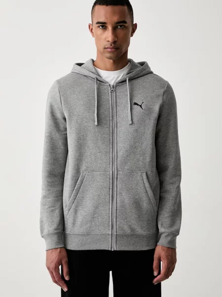 Puma hanorac cu și glugă pentru bărbați cu gri