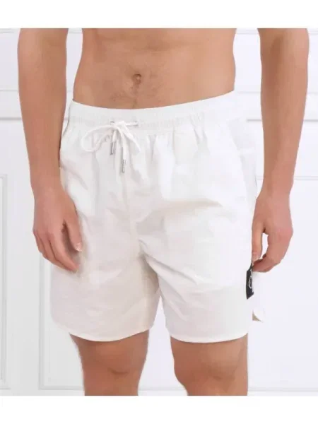 Chiloți Calvin Klein Jeans scurt alb