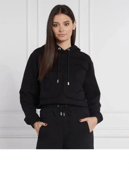 GCDS Hanorac | Cropped Fit negru