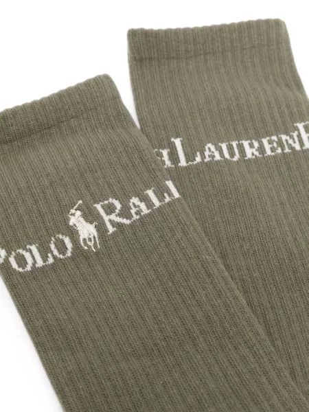 Pletene traperice Polo Ralph Lauren s vezom zelena