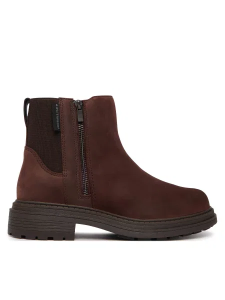 Clarks Боти Orinoco 3 zip Wp Тъмнокафяв