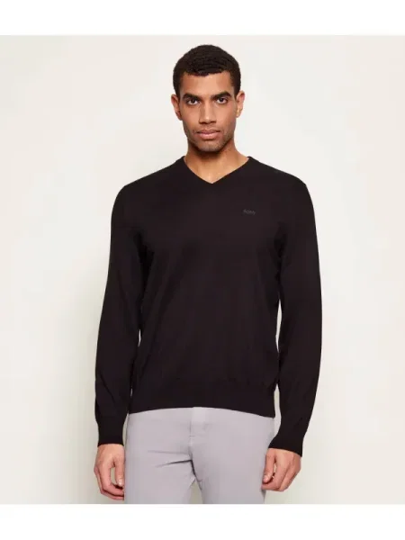 BOSS BLACK Pulover Upacello-L negru