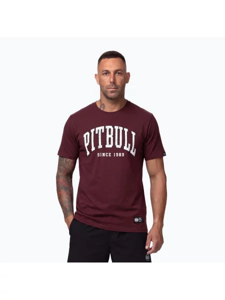 Tricou pentru bărbați Pitbull Norton burgundy