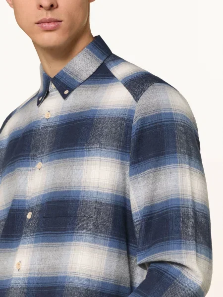 Drykorn Košile Liet Comfort Fit modrá/ tmavě modrá/ černošedá modrá