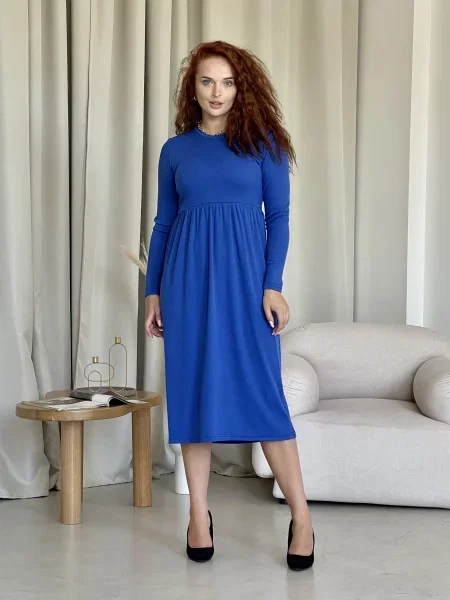 Платье миди Merlini синее
