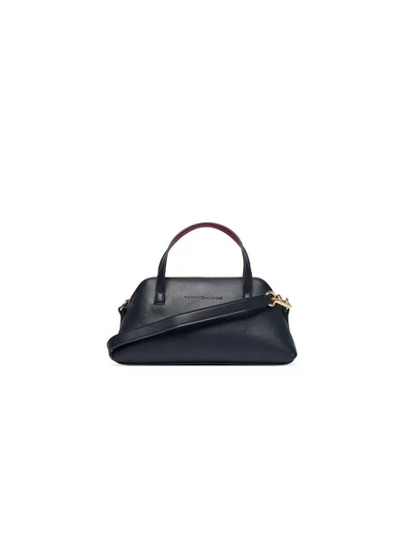 Ročna torba Tommy Hilfiger Th Buckle Mini Tote Mornarsko modra