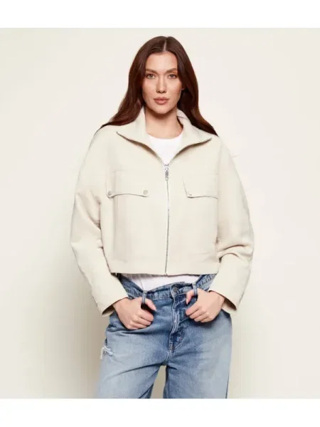 BOSS BLACK De blugi geacă Jamoura-W | Relaxed fit | cu adaos de in negru