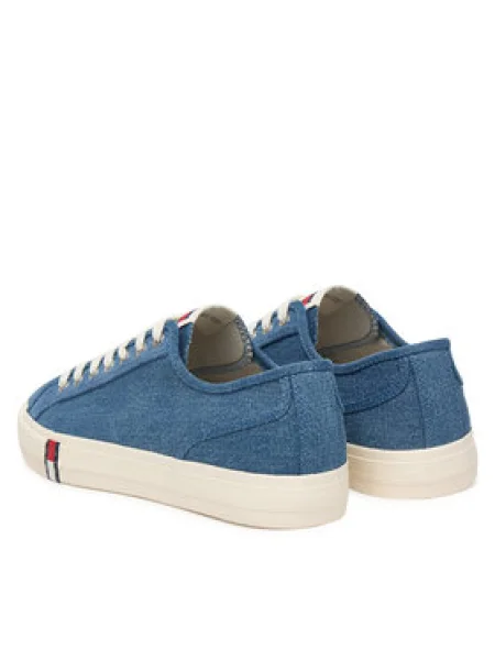 Tenisky Tommy Jeans Archive Lace Up Denim modrá