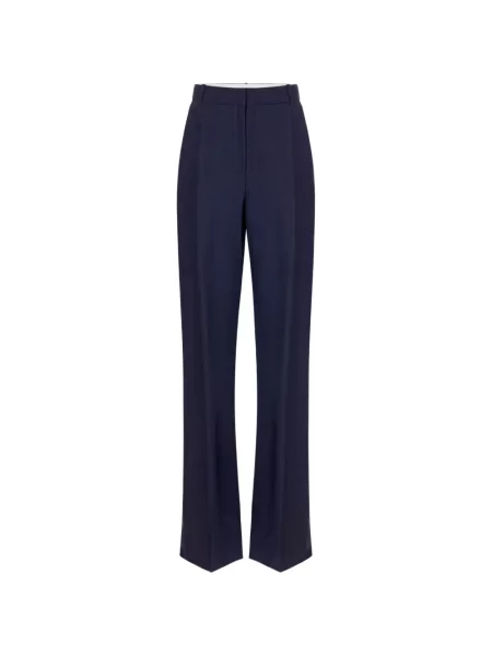 Pantaloni Elisabetta Franchi de lână albastru