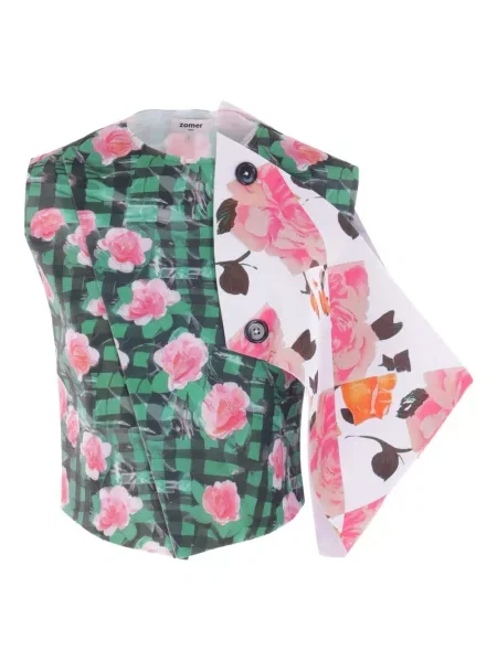 Top Zomer bez rękawów zielony