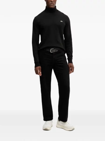 Lung tricou Lacoste negru