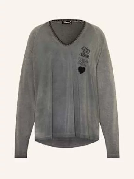 Grace Koszulka Z Długim Rękawem blau szary