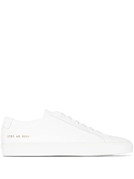 Sneakerși Common Projects cu șireturi din dantelă alb