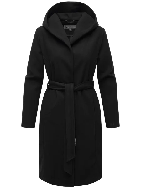 MARIKOO Palton de primăvară-toamnă Kailii negru
