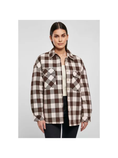 Cămașă Urban Classics de flanelă roz