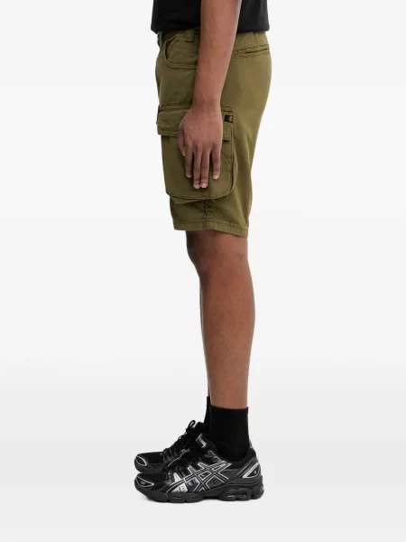 Pantaloni scurți cargo Alpha Industries cu autograf verde