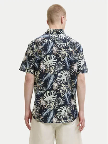 JACK & JONES Košulja JJHONOLULU svijetloplava / pastelno zelena / marelica crna