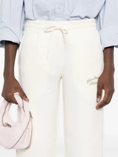 Top sport New Balance cu broderie maro