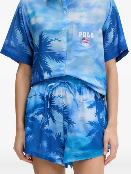 Remen Polo Ralph Lauren od flisa s autogramom sa kopčom ružičasta