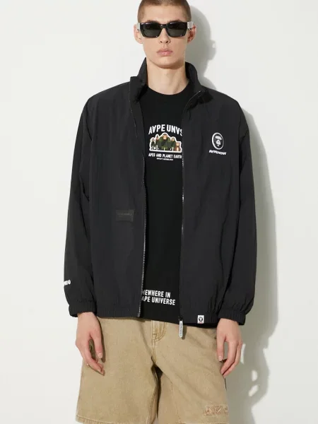 AAPE geaca barbati de tranzitie oversize negru