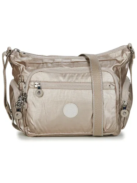 KIPLING Taška cez rameno Gabbie kapučíno zlatá